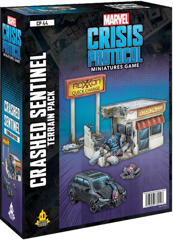 Atomic Mass Games Marvel Crisis Protocol Crashed Sentinel Terrain Pack