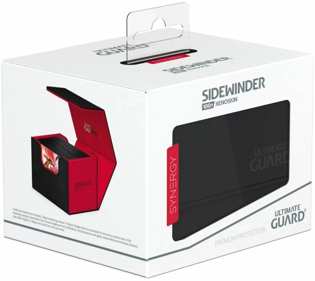 Ultimate Guard Synergy Sidewinder 100+ Black/Red Deck Box