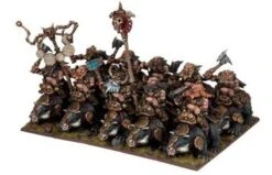 Kings Of War - Dwarf Berserkers Brock Riders Regiment