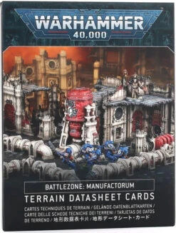 Games Workshop Warhammer 40,000 Battlezone: Manufactorum Terrain Datasheet Cards