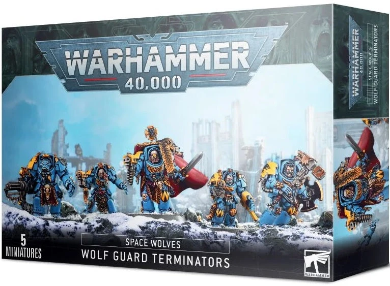 Games Workshop Warhammer 40K Space Wolves: Space Wolves Wolf Guard Terminators 53-07