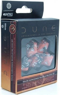 Dune RPG Dice Set Harkonnen