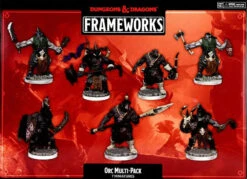 D&D Frameworks Orcs (7) Unpainted & Unassembled