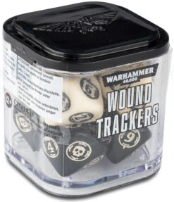Games Workshop Warhammer 40,000 Wound Trackers Ivory / Black 40-47