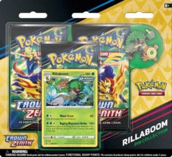 Pokemon TCG Crown Zenith Pin Blister Rillaboom
