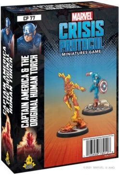 Atomic Mass Games Marvel Crisis Protocol Captain America & The Original Human Torch