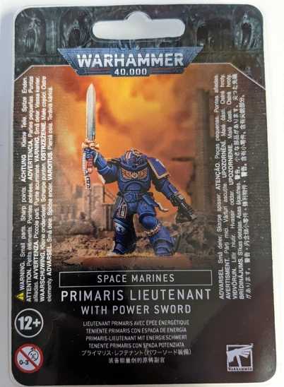 Games Workshop Warhammer 40K Space Marines: Primaris Lieutenant With Power Sword 48-84