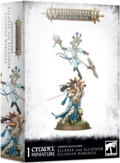 Games Workshop Age Of Sigmar Lumineth Realm-lords Ellania And Ellathor, Eclipsian Warsages