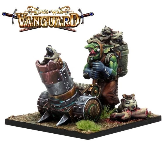 Kings Of War Vanguard: Goblin Support Pack: Mawpup Launcher